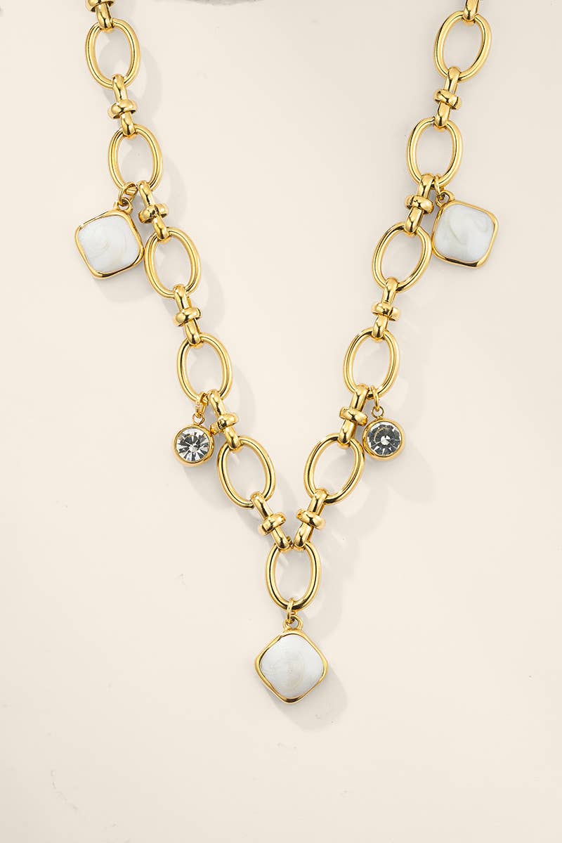 Collier à breloques Naëlle , en acier inoxydable
