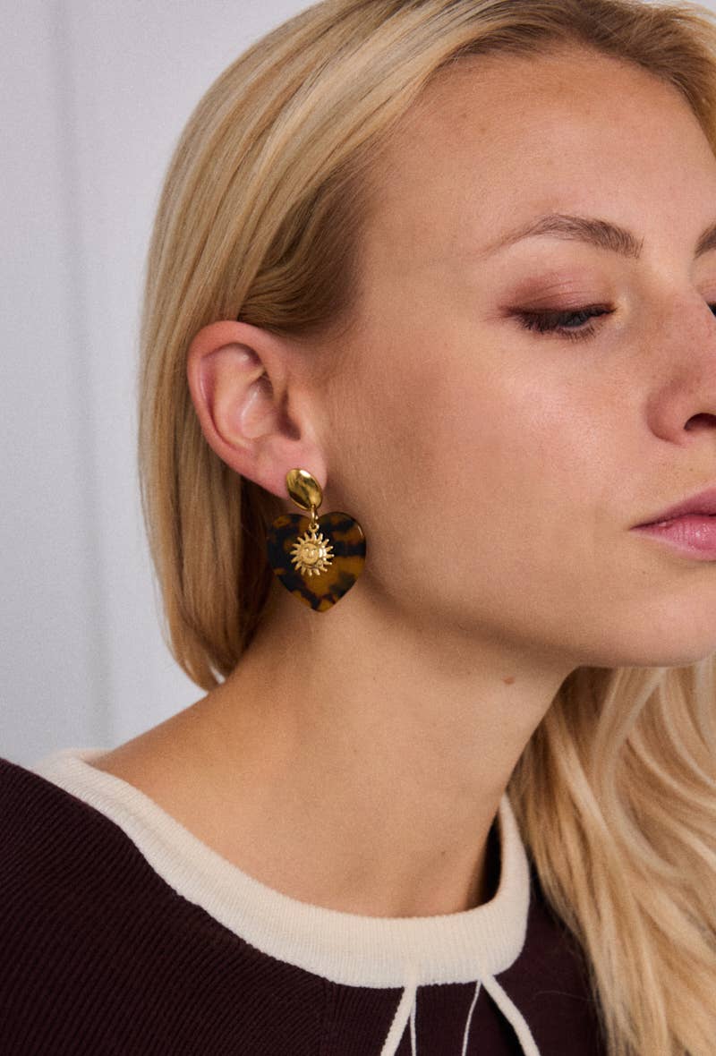 Boucles d'oreille Elyne en acier -inoxydable
