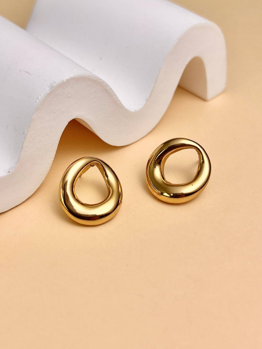 Boucle d'Oreille Rond en Acier Inoxydable - BisouBijoux