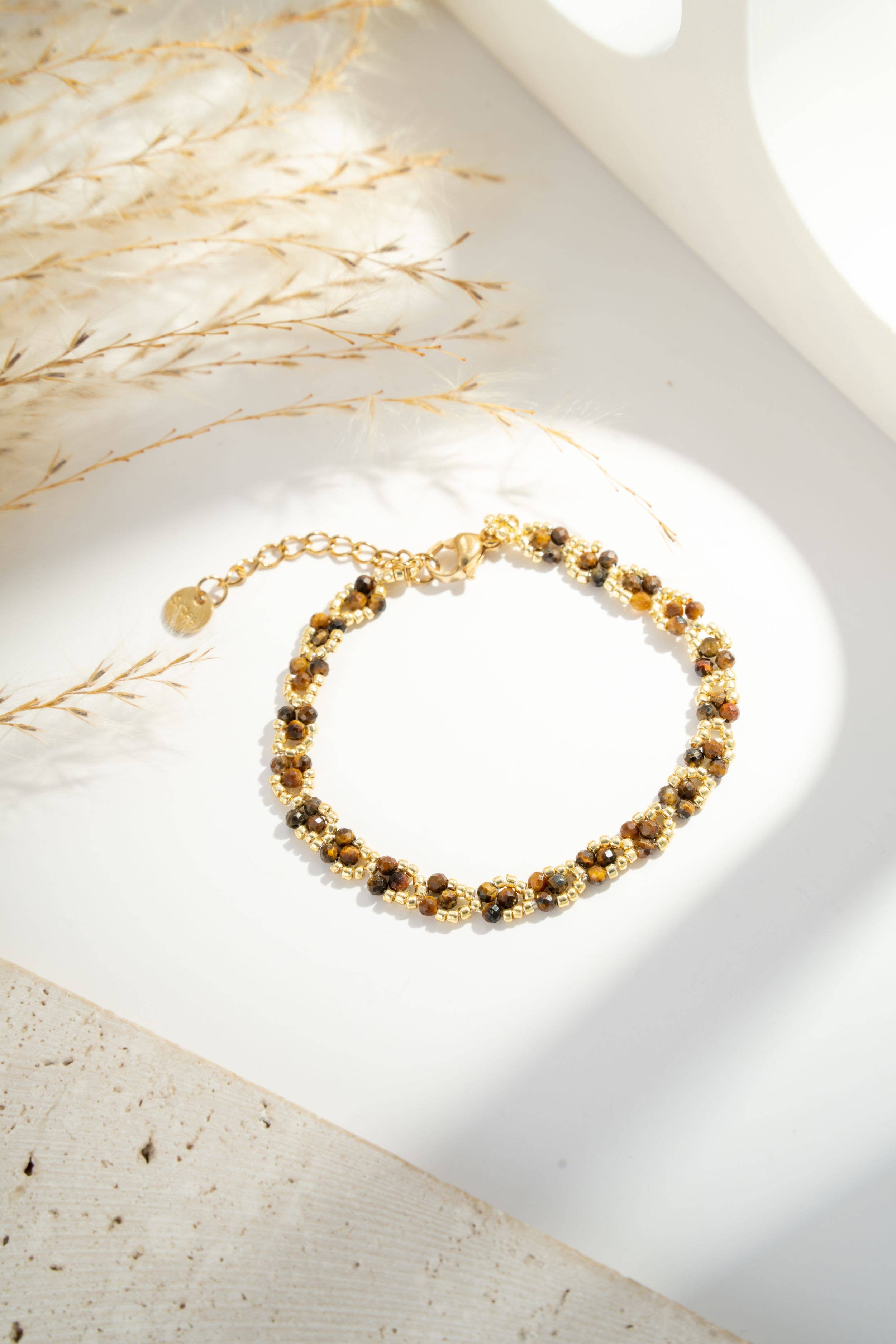 Bracelet Tressé Perle Verre MIYUKI coloré Acier inoxydable