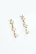 Boucles d'oreille en acier Galia -Acier inoxydable doré