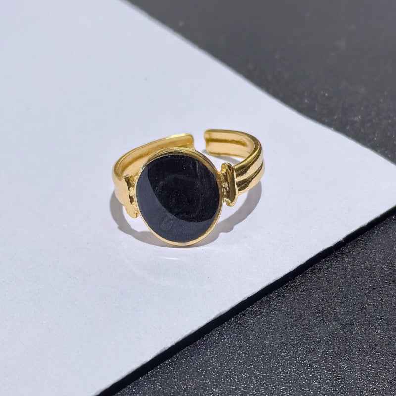 Bague Sylvia noire