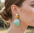 Boucles d’oreilles Rebecca, vert d’eau