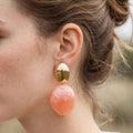 Boucles d’oreilles Rebecca corail