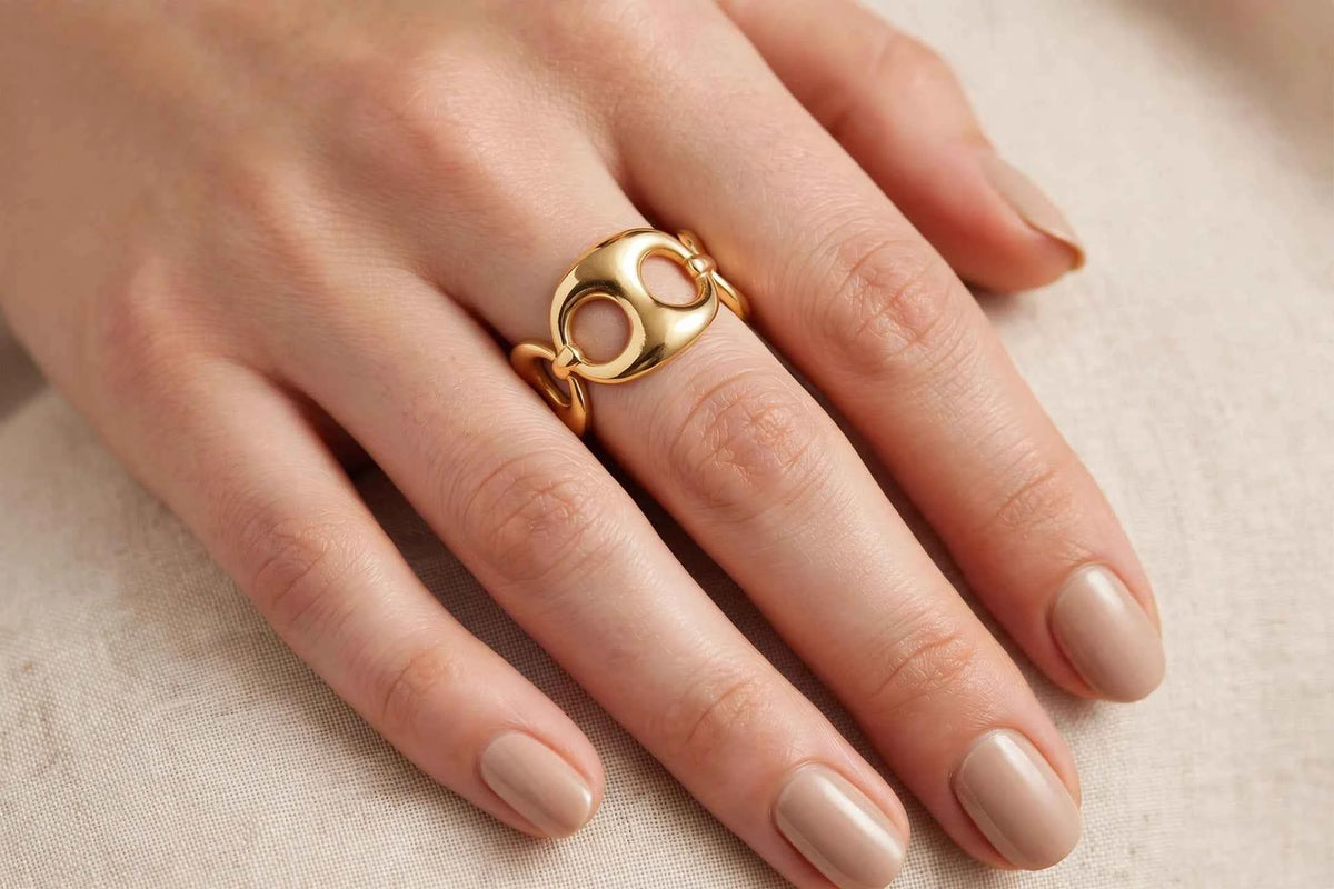 Bague MAÉ - Maille grain de café
