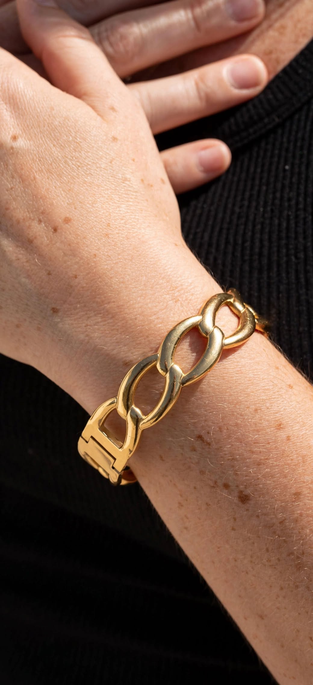Bracelet Chaîne Ovale Doré | Acier Inoxydable Femme | BisouBijoux