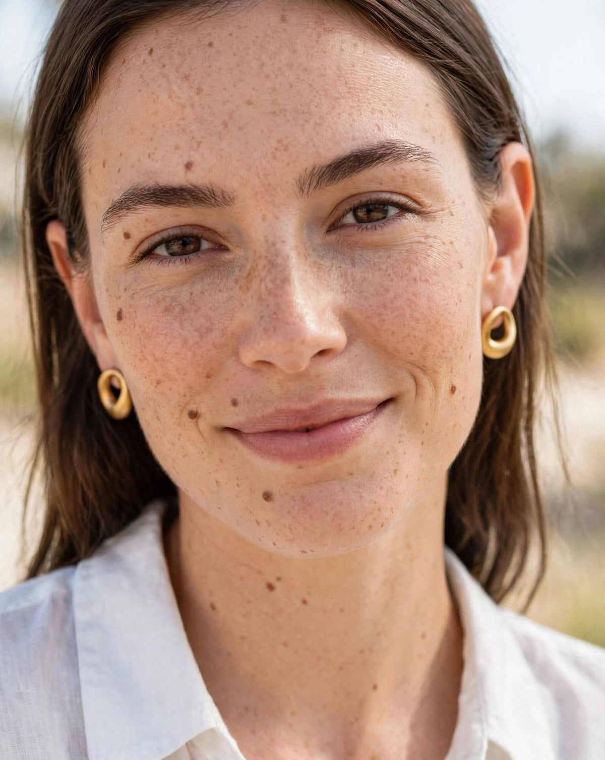 Boucle d'Oreille Rond en Acier Inoxydable