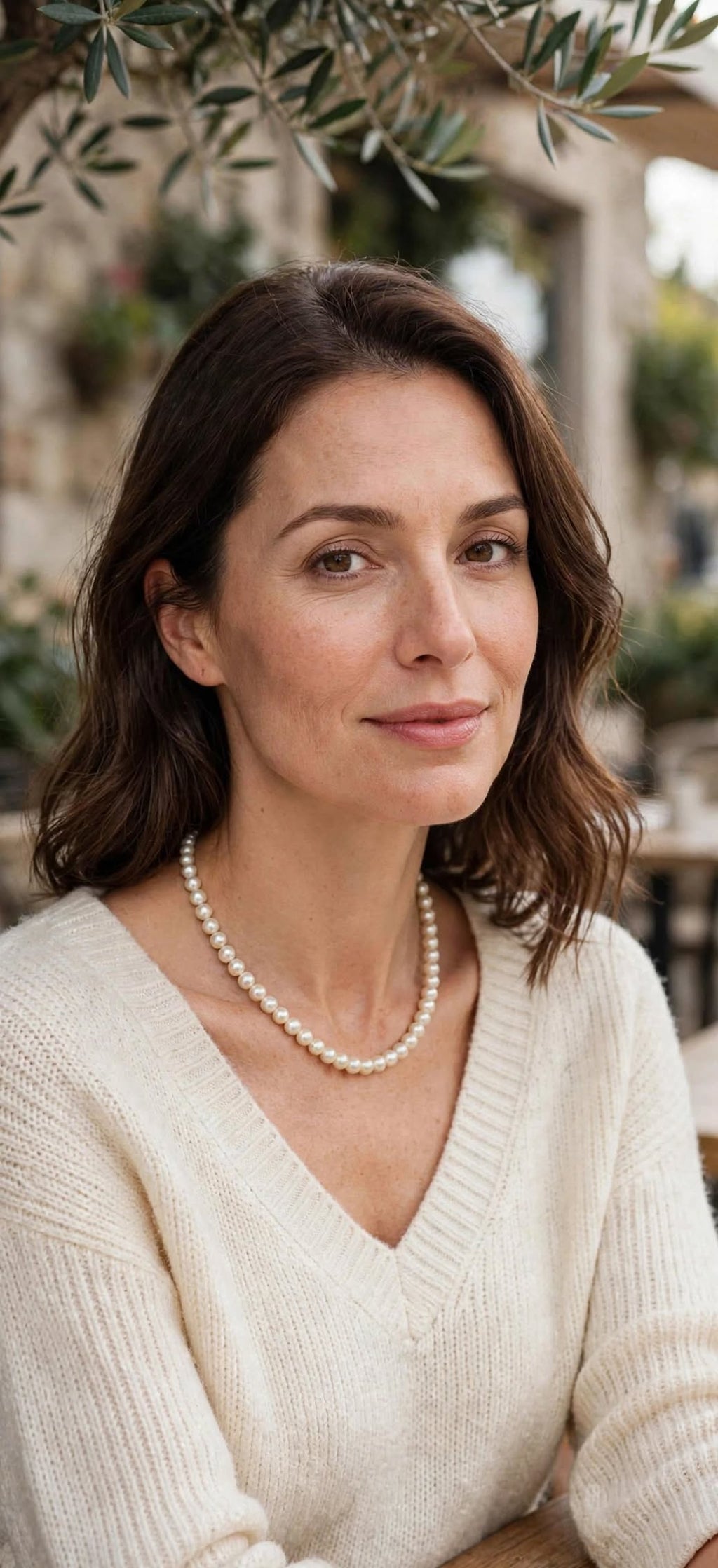 Collier Perles Blanches 6mm Doré | Acier Inoxydable Élégant | BisouBijoux