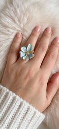 Bague Flora -Acier inoxydable | BisouBijoux