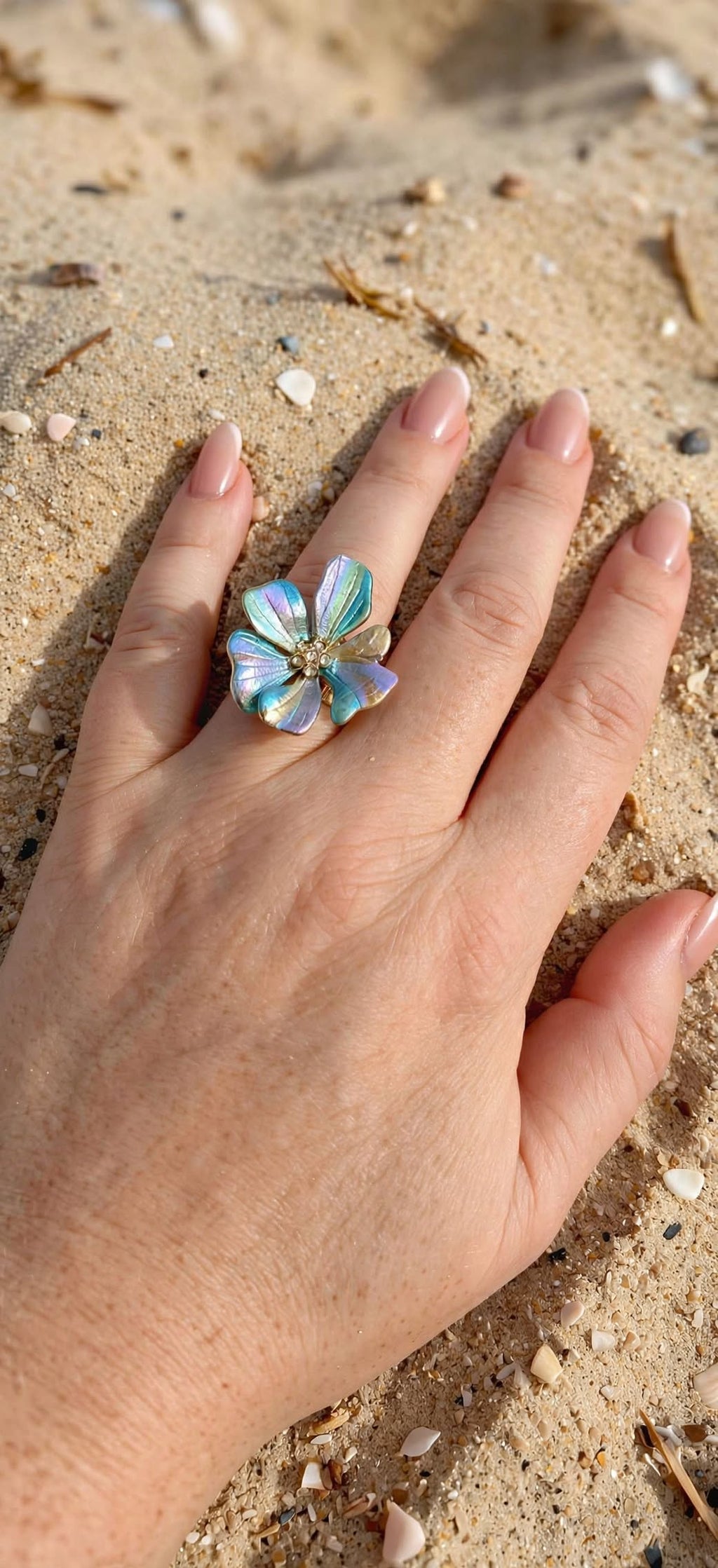 Bague Flora -Acier inoxydable | BisouBijoux