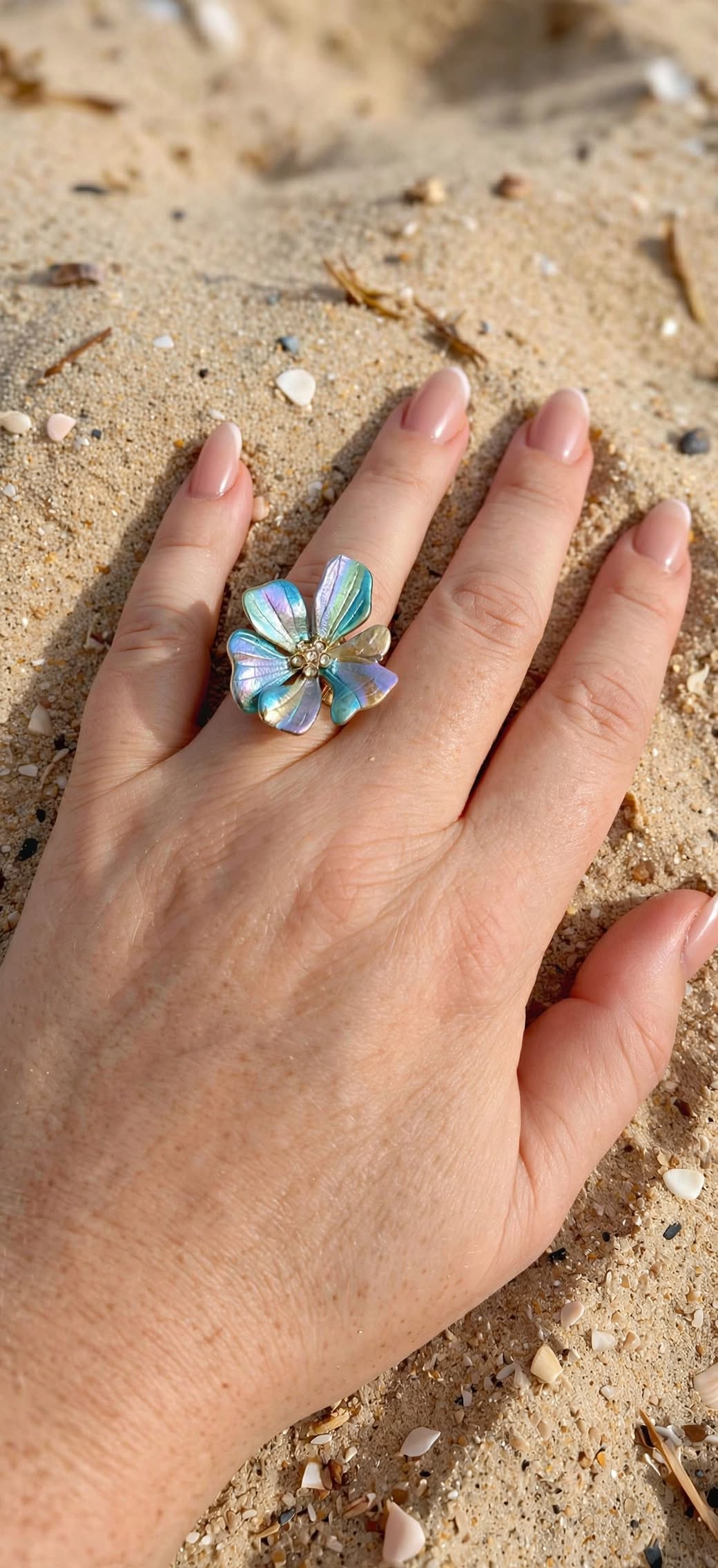 Bague Flora -Acier inoxydable | BisouBijoux