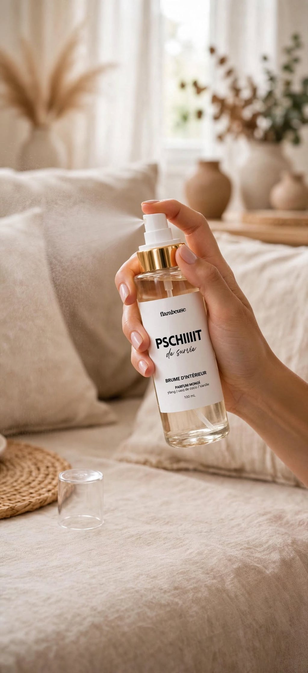 Brume d’intérieur -Senteur monoï - 120 ml - parfum de Grasse