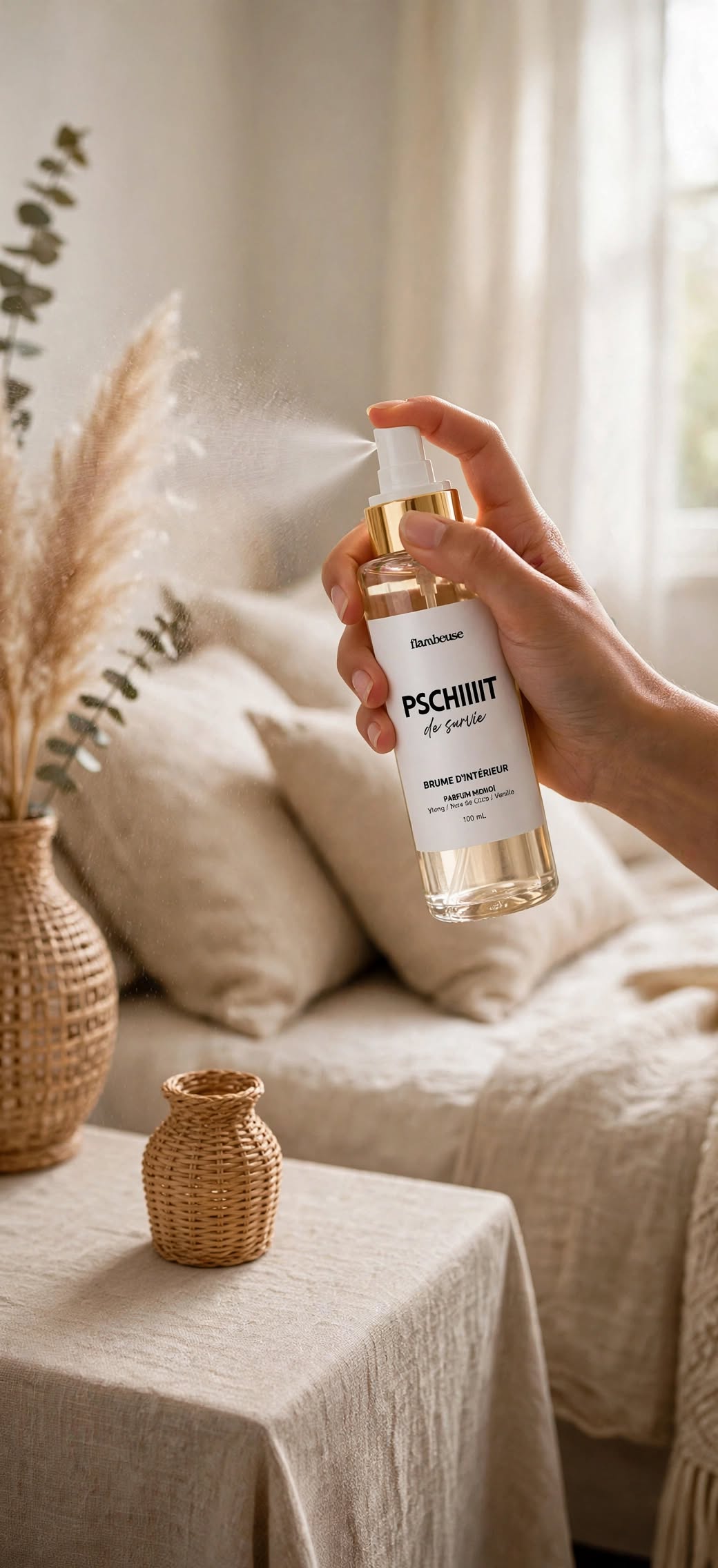 Brume d’intérieur -Senteur monoï - 120 ml - parfum de Grasse