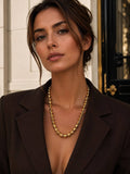 COLLIER  Sophie EN ACIER INOXYDABLE DORE